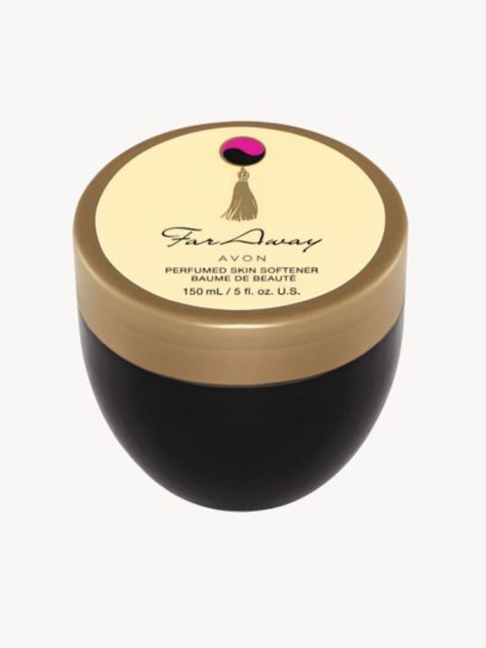 Avon Far Away Perfumed Skin Softener - Black, Gold & Cream